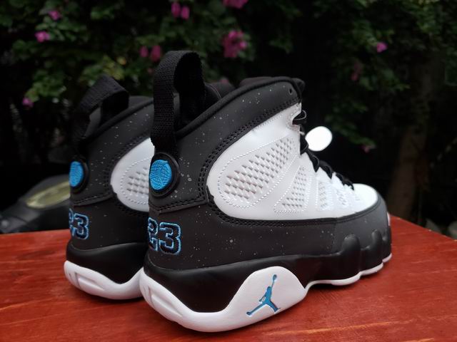 Air Jordan 9 AJ IX Men's Basketball Shoes White Black Blue